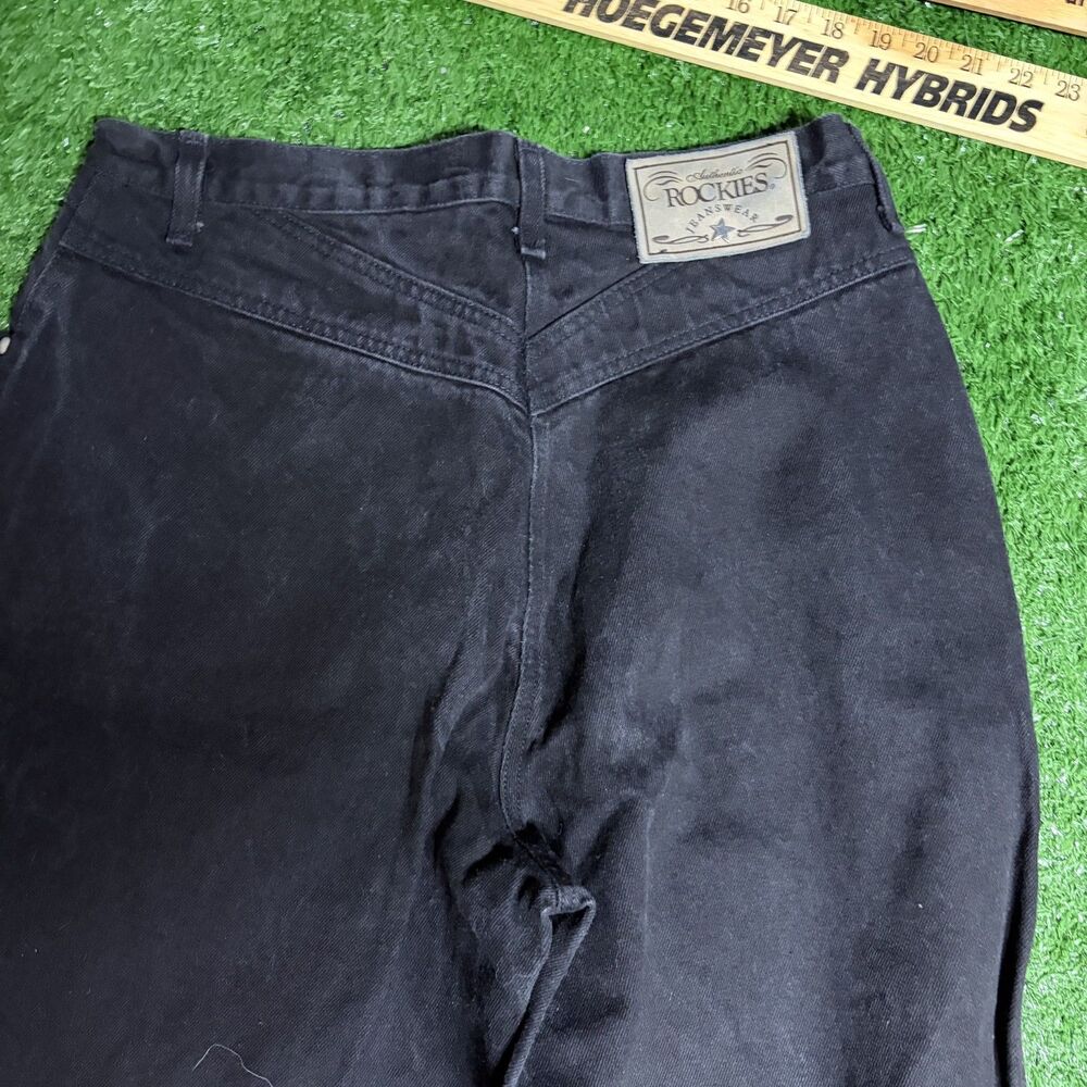 Rockies Jean Wear Black Designer Jeans Men’s 30x36 Straight‑Leg Denim - Picture 6 of 6